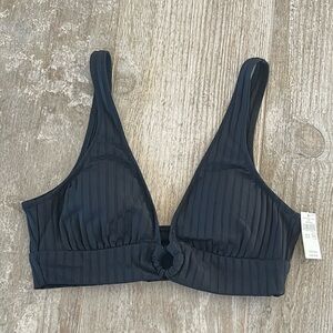 Aerie Black Bathing Suit Top